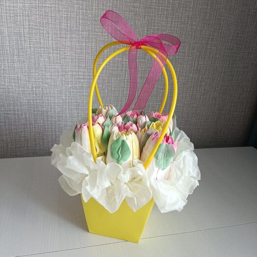 Ramo de malvavisco comestible en bolso S