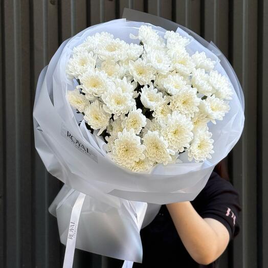 Моно букет из хризантем