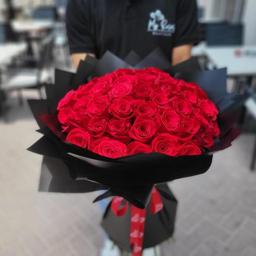 50 Red Roses Bouquet