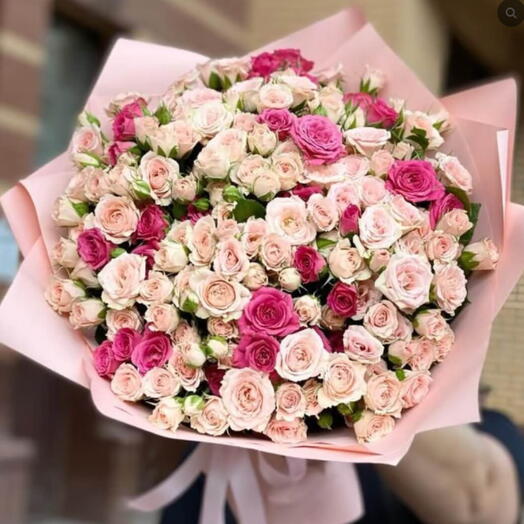 Charming Pink Spray Rose Bouquet