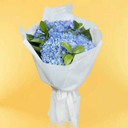 3 Blue Hydrangea Bouquet