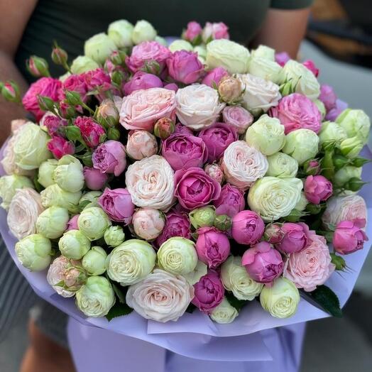 Роза кустовая  микс