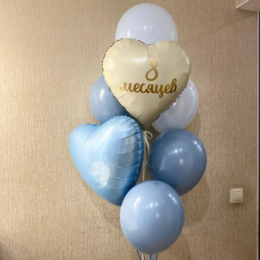 Фонтан из шаров для мальчика