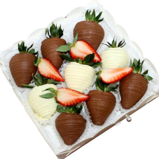 Strawberries in chocolate 9pcs