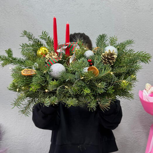 Christmas tree with candles