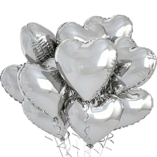 18-Inch Foil Heart Balloons For Wedding, Birthday, Proposal Party Decor,Christmas