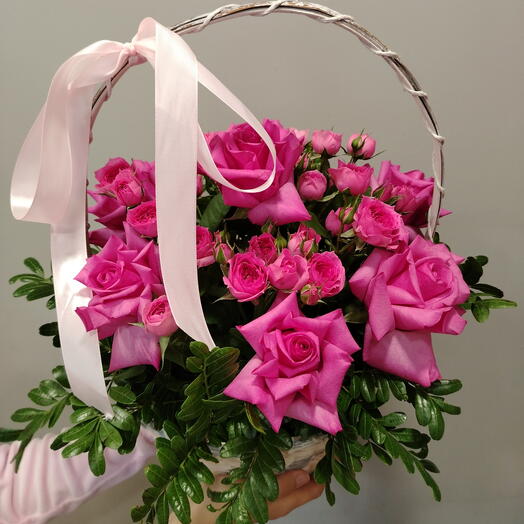 Basket of roses