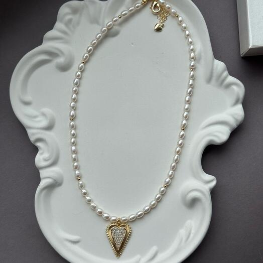 Колье gold love