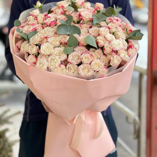 Pink Double Spray Rose Bouquet