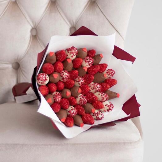 Букет с клубникой в шоколаде-букет 🍓🍫
