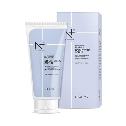 N+ Blooming Radiance Brightening Scrub, With the goodness of Tricholoma Matsutake Extract