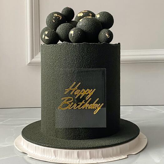 Pastel de bolas de chocolate