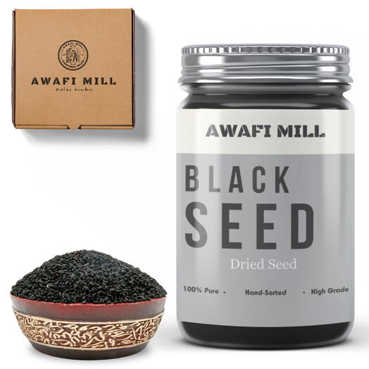 AWAFI MILL Black Nigella Sativa Seed | Kalonji Seeds - Bottle of 100 Gram