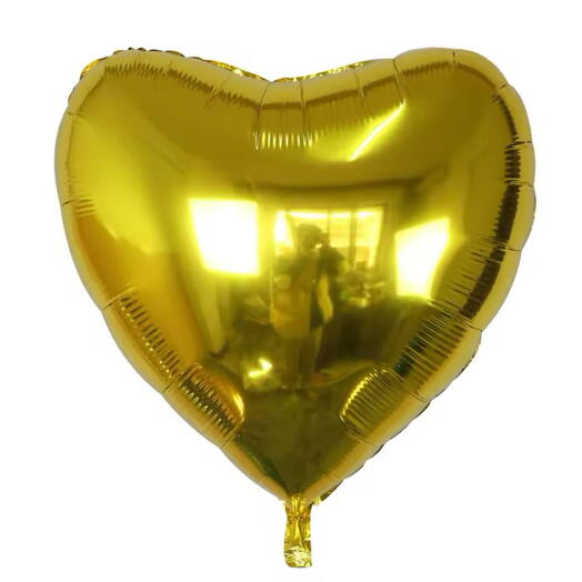 Big gold heart balloon 75 cm