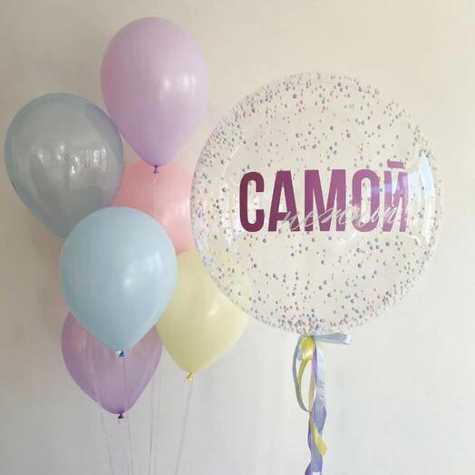 Композиция с шаром гигант Самой
