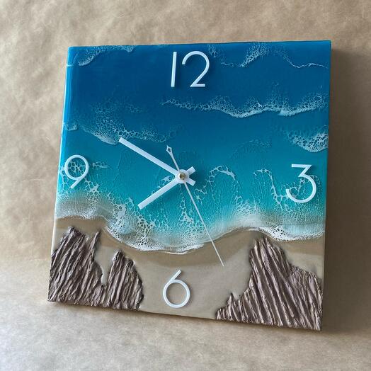 Wall clock Emerald Sea