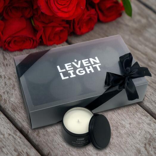 Conjunto de velas perfumadas en frascos