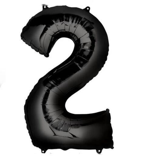 Foil ball "Digit 2"