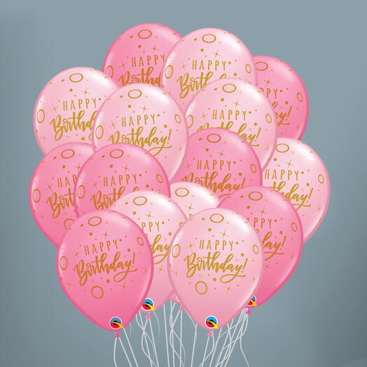 15 Happy Birthday  Balloons  set
