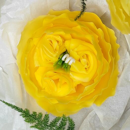 Роза из пчелиного воска жёлтый 💛