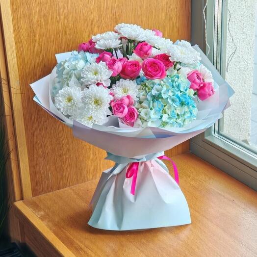 Букет "Розовая глазурь"