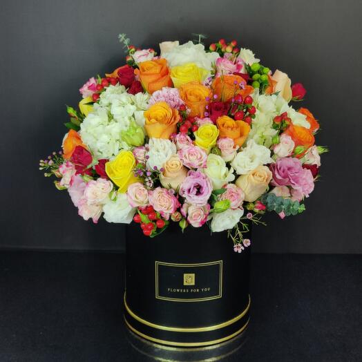 Mix Flowers Hat Box By DFD
