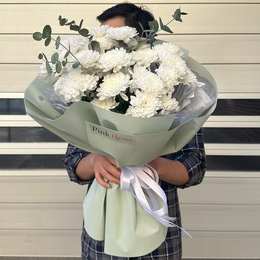 Монобукет хризантем