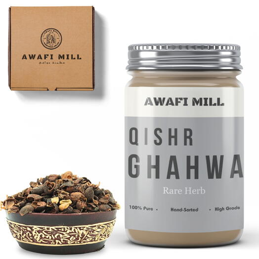 AWAFI MILL  Qishr Ghahwa | Yemeni Cherry Coffee- Bottle of 100 Gram