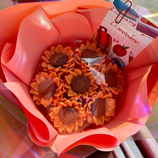 Candy and bouquet