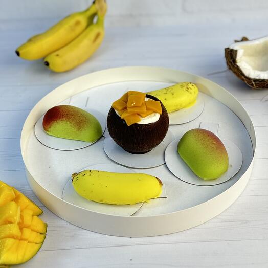 Набор пирожных Без Сахара  "Тропическая Феерия" 5 шт