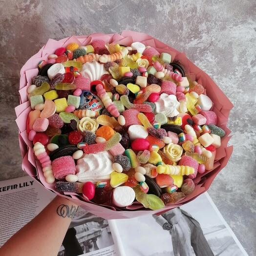 Сборный мармеладно-зефирный букет 🍬