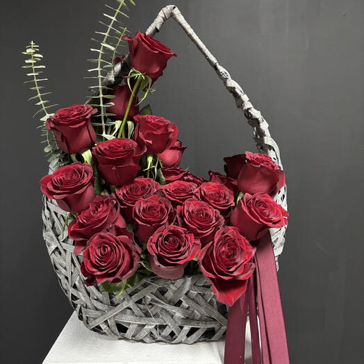 Flowers in basket