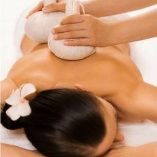 Электронный сертификат Традиционный  SPA с горячими травяными мешочками для одного 2.5 часа
