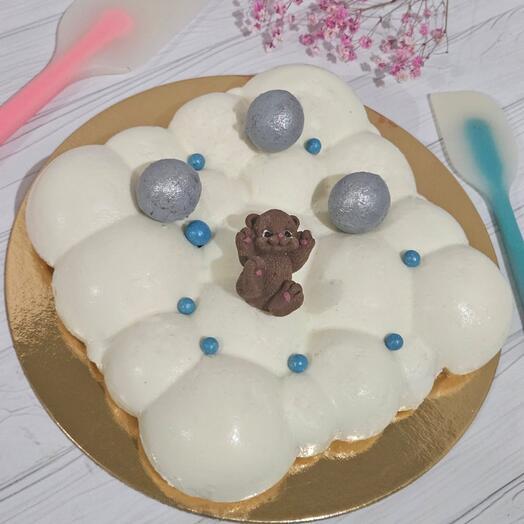 Торт облако с мишкой