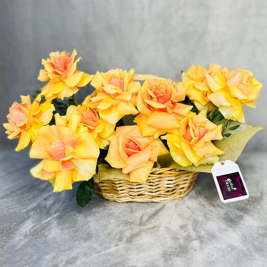 Flowers in basket