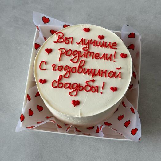 Бенто торт на годовщину свадьбы