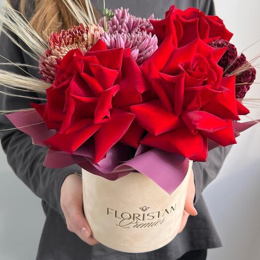 Цветы в коробочке