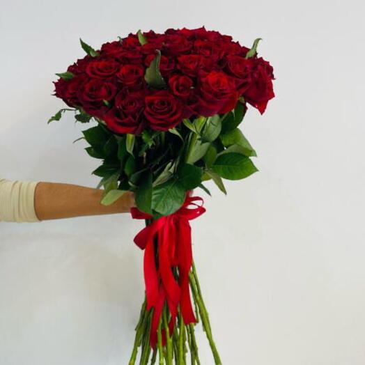 51 roses hand bouquet