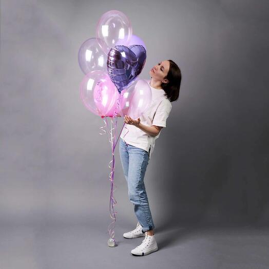 Juego de globos de helio