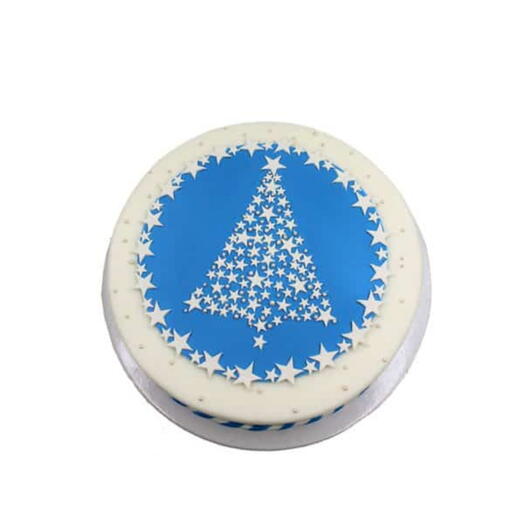 Star Tree Cake-blue | Christmas Cakes
