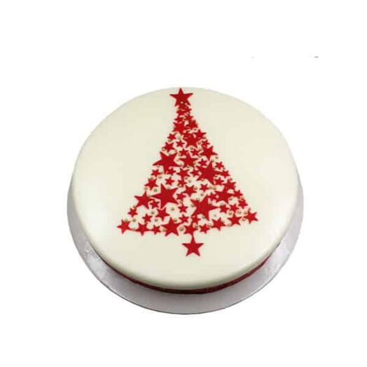 Star Tree Cake-red