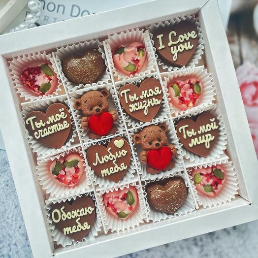 Шоколадный набор в подарок девушке, подруге, маме💝