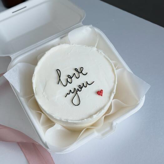 Бенто торт Love you на 14 февраля. День Святого Валентина
