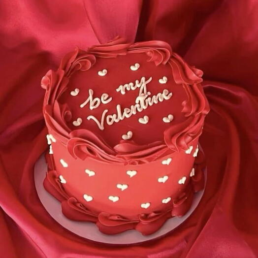 Red is the symbol of love – Valentine s Day Cake