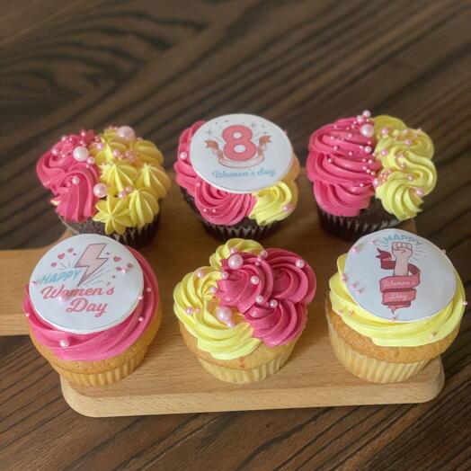 Womens day cup cake 6pcs