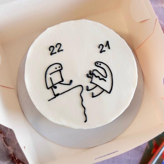 Бенто торт «Мем. Возраст»