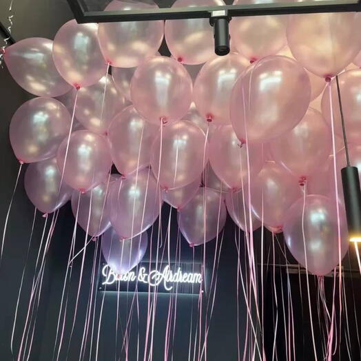 Воздушные шары под потолок (100 шт)