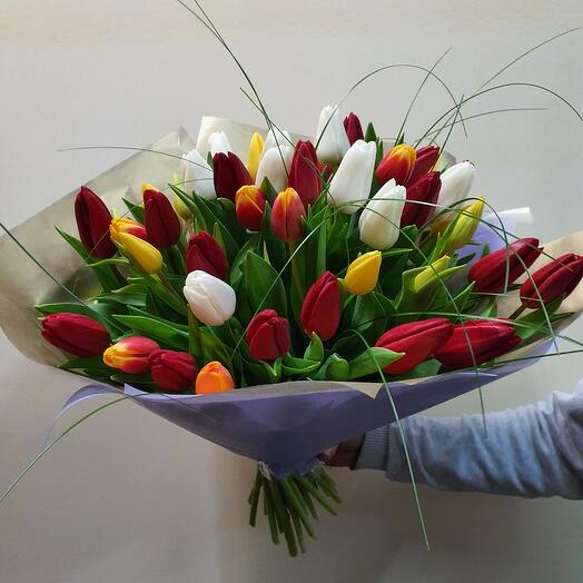 Bouquet of 50 tulips