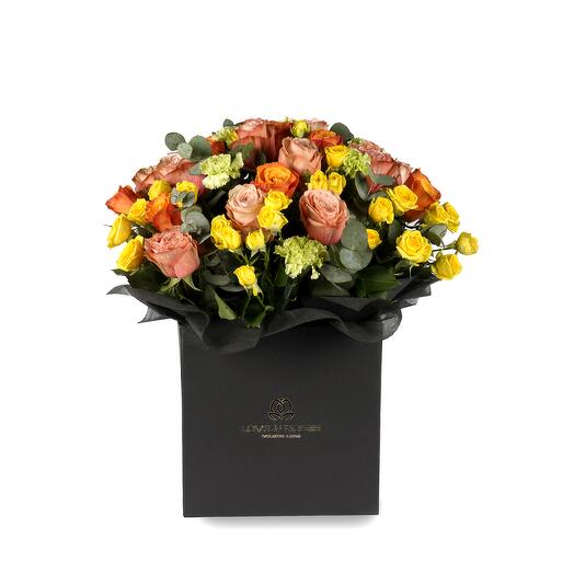 Orange Rose Bouquets in Abu Dhabi Buy Luxury Orange Roses with