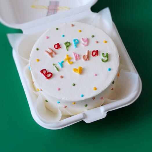 Бенто торт на день рождения, в подарок «happy birthday»